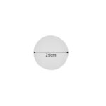 Inlight Επιτοίχιο φωτιστικό λευκό από γύψο LED 8W 3000K D:25cm (43052-White) - Image 2
