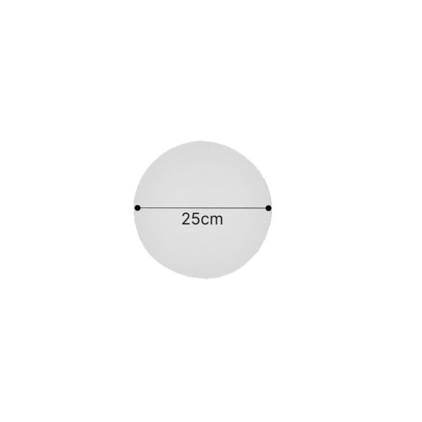 Inlight Επιτοίχιο φωτιστικό λευκό από γύψο LED 8W 3000K D:25cm (43052-White) - Image 2