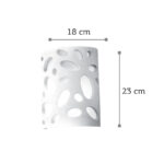 InLight Επιτοίχιο φωτιστικό λευκό από γύψο 1XE14 D:18cm (43343) - Image 2