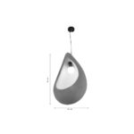 Inlight Κρεμαστό φωτιστικό από Fiberglass 1XE27 D:30cm (4054) - Image 2