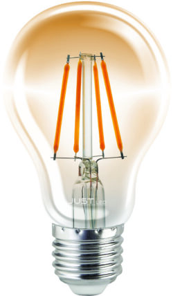 JUST LED JUSTLed-LED Filament Ε27 Α60 10W 3000K Θερμό Amber Dimmable (B276010301)