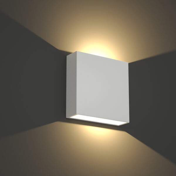 it-Lighting Yellowstone LED 4W Outdoor Up-Down Adjustable Wall Lamp White D:12cmx12cm (80200921) - Image 2