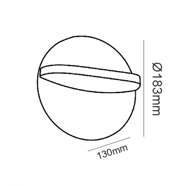 ^LED SMD WALL LUMINAIRE 16W 790LM 120° 230V AC 3.000K DARK GREY CRI80 IP65 30.000HRS - Image 3