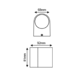 ^GU10 WALL LUMINAIRE 230V AC MATT WHITE IP65 MAX.35W - Image 4
