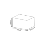 ^  ΣΠΟΤ ΟΡΟΦΗΣ AR111 ΔΙΠΛΟ ΛΕΥΚΟ 150x300x120 - Image 2