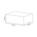 ^  ΣΠΟΤ ΟΡΟΦΗΣ AR111 ΤΡΙΠΛΟ ΜΑΥΡΟ 150x450x120 - Image 2