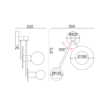 ^ΕΠΙΤΟΙΧΟ Φ/Σ 2ΧΕ27 ΛΕΥΚΟ ΜΑΡΜΑΡΟ 18Χ74X23CM CLOCK - Image 2
