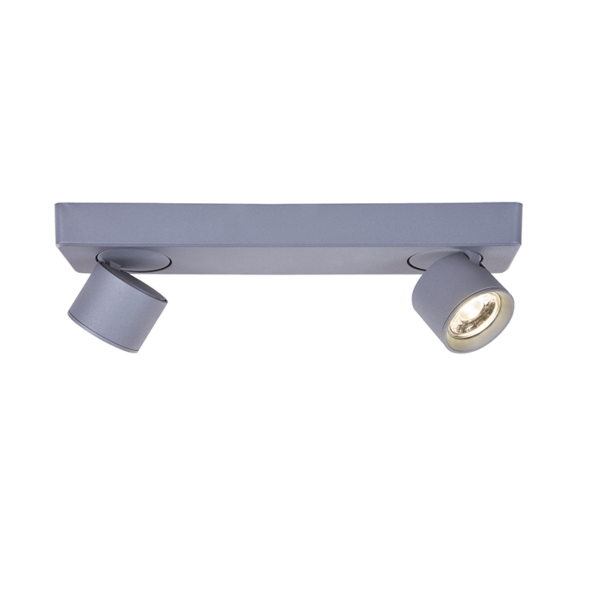 ^ΕΠΙΤΟΙΧΟ Φ/Σ LED 10W COB 80° 3000K 800LM ΓΚΡΙ ΑΛΟΥΜΙΝΙΟ 32X7XH7