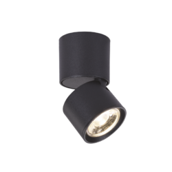 ^ΕΠΙΤΟΙΧΟ Φ/Σ LED 5W COB 80° 3000K 400LM ΜΑΥΡΟ ΑΛΟΥΜΙΝΙΟ D5