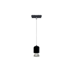 Inlight Κρεμαστό Φωτιστικό LED 7W 3CCT για Ultra-Thin μαγνητική ράγα σε μαύρη απόχρωση D:6