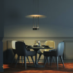 ^ΚΡΕΜΑΣΤΟ Φ/Σ LED 18W 3000K 1260LM ELIA ΜΑΥΡΟ ΜΕΤ/ΚΟ IP20 D60XH104CM - Image 2