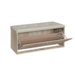 Παπουτσοθήκη-Σκαμπό Rakla 100 Σόνομα/Μπεζ