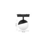 Inlight Φωτιστικό LED 6W 3CCT για Ultra-Thin μαγνητική ράγα σε μαύρη απόχρωση D:10X10cm (TMU0150-Black) - Image 2