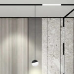 Inlight Κρεμαστό Φωτιστικό LED 6W 3000K-6000K για Ultra-Thin μαγνητική ράγα σε μαύρη απόχρωση D:10X10cm (TMZ0050-Black) - Image 2