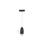 Inlight Κρεμαστό Φωτιστικό LED 5W 3CCT για Ultra-Thin μαγνητική ράγα σε μαύρη απόχρωση D:9Χ12cm (TMU0220-Black) - Image 2