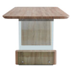 Tραπέζι Faghan pakoworld καφέ mdf 180x90x76εκ - Image 4