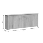 Μπουφές Kinley pakoworld sonoma 210x40x82εκ - Image 4