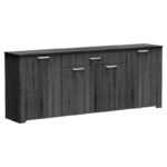 Μπουφές Kinley pakoworld σε ανθρακί-wenge απόχρωση 210x40x82εκ