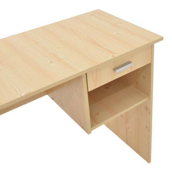 Γραφείο εργασίας με συρτάρι Michael pakoworld φυσικό 88x45x72εκ - Image 5