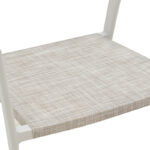 Πολυθρόνα αλουμινίου Glisten pakoworld στοιβαζόμενη λευκός σκελετός-textilene φυσικό rattan 56x62x77εκ - Image 7