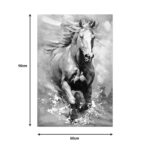 Πίνακας σε καμβά Horse Inart 60x3x90εκ - Image 2