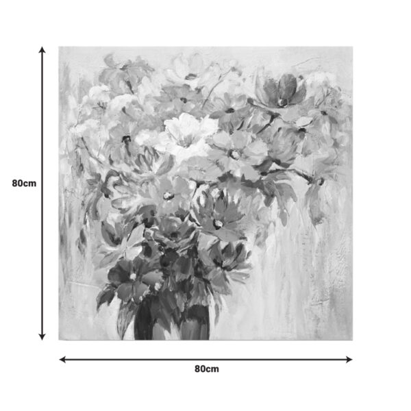 Πίνακας σε καμβά Spino I Inart 80x3x80εκ - Image 2