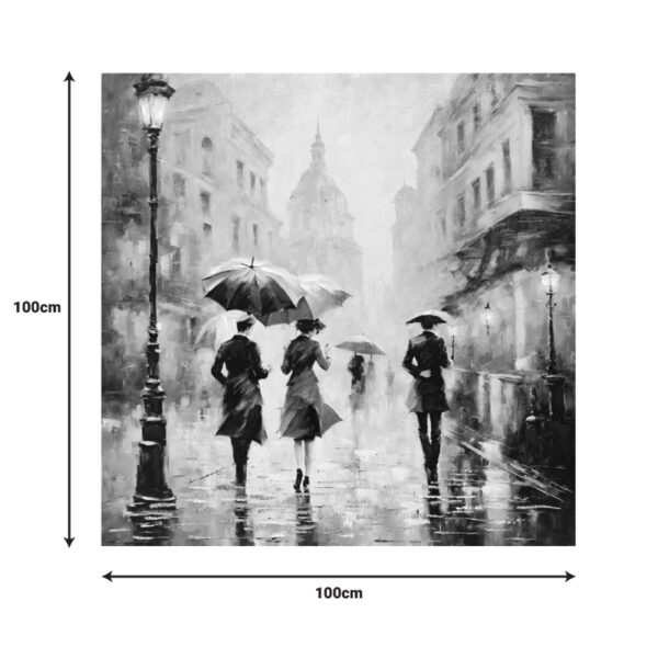 Πίνακας σε καμβά Nightdream I Inart 100x3x100εκ - Image 2