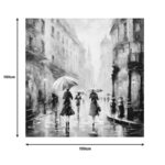 Πίνακας σε καμβά Nightdream II Inart 100x3x100εκ - Image 2