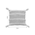 Μαξιλάρι Rozi Inart μπεζ ύφασμα 45x45x2.5εκ - Image 4