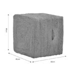 Σκαμπό Tresa Inart φυσικό 100% γιούτα 50x50x35εκ - Image 5