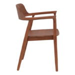 Πολυθρόνα Jambene pakoworld teak ξύλο σε καρυδί απόχρωση 57x54x79εκ - Image 3