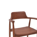 Πολυθρόνα Jambene pakoworld teak ξύλο σε καρυδί απόχρωση 57x54x79εκ - Image 6
