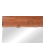 Καθρέπτης Riverine pakoworld teak ξύλο σε φυσική απόχρωση 120x80x4εκ - Image 2