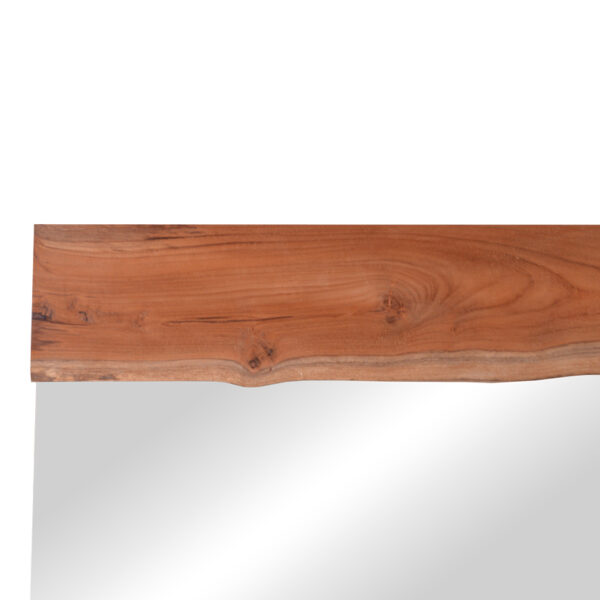 Καθρέπτης Riverine pakoworld teak ξύλο σε φυσική απόχρωση 120x80x4εκ - Image 2