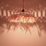 Φωτιστικό οροφής Borobe Inart sisal σε φυσικό χρώμα Φ60x35εκ - Image 2