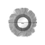 Καθρέπτης Fraklone Inart abaca σε φυσικό χρώμα Φ50x4εκ - Image 2
