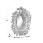 Καθρέπτης Tolle Inart abaca σε φυσικό χρώμα 65x85x17εκ - Image 3