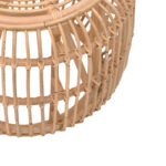 Σκαμπό Rajesty pakoworld rattan σε φυσική απόχρωση Φ60x46εκ - Image 4