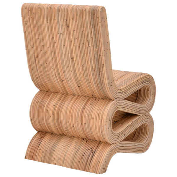 Πολυθρόνα Favorsy pakoworld rattan σε φυσική απόχρωση 52x65x90εκ - Image 2