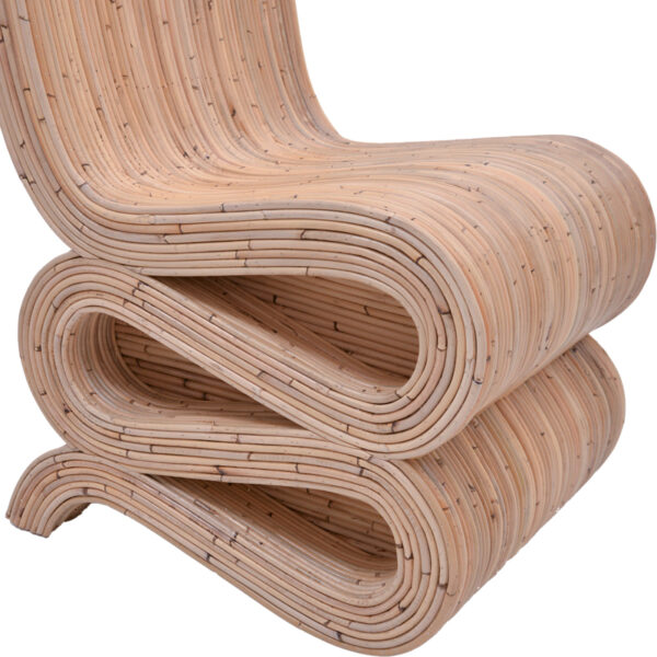 Πολυθρόνα Favorsy pakoworld rattan σε φυσική απόχρωση 52x65x90εκ - Image 5