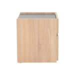 Κομοδίνο Comcie pakoworld σε φυσικό με γκρι απόχρωση 50x42x45.5εκ - Image 4