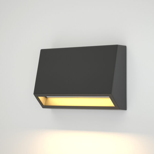 it-Lighting Blue LED 3W 3CCT Outdoor Wall Lamp Anthracite D:10cmx7cm (80202140) - Image 2