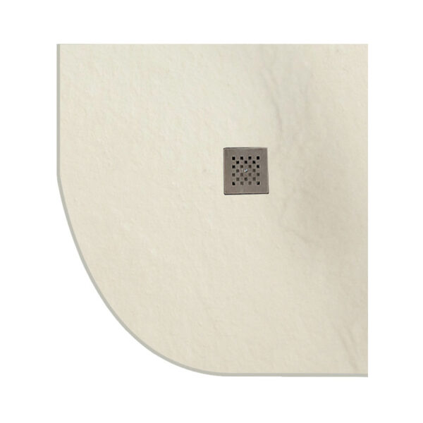 Ντουζιέρα ημικυκλική υψηλής αντοχής PIETRA Cream KARAG 90x90x2