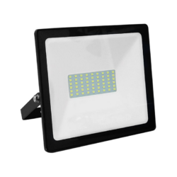 BLACK LED SMD FLOOD LUMINAIRE IP66 50W 3000K 4000Lm 230V RA80
