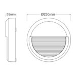 NETTO ΑΠΛΙΚΑ ΛΕΥΚΗ ΕΠΙΤΟΙΧΗ  PC 230V IP65 8W 3.000K 430LM - Image 5