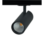 SAND BLACK LED TRACK LUMINAIRE 27W 4000K 1-PHASE 36° 3150LM 230V AC Ra80 Φ74*170MM 5YRS