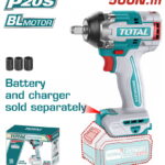 TOTAL ΕΠΑΓΓ. ΜΠΟΥΛΟΝΟΚΛΕΙΔΟ ΜΠΑΤ. Li-ion 20V / 500Nm ΧΩΡΙΣ ΜΠΑΤΑΡΙΑ & ΦΟΡΤΙΣΤΗ (TIWLI20501)