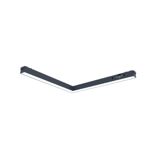 Inlight Γραμμικό φωτιστικό LED 24W 3CCT για ultra thin ράγα σε μαύρη απόχρωση D:30X2