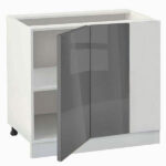 Ντουλάπι κουζίνας επιδαπέδιο γωνιακό 100εκ. Antracit