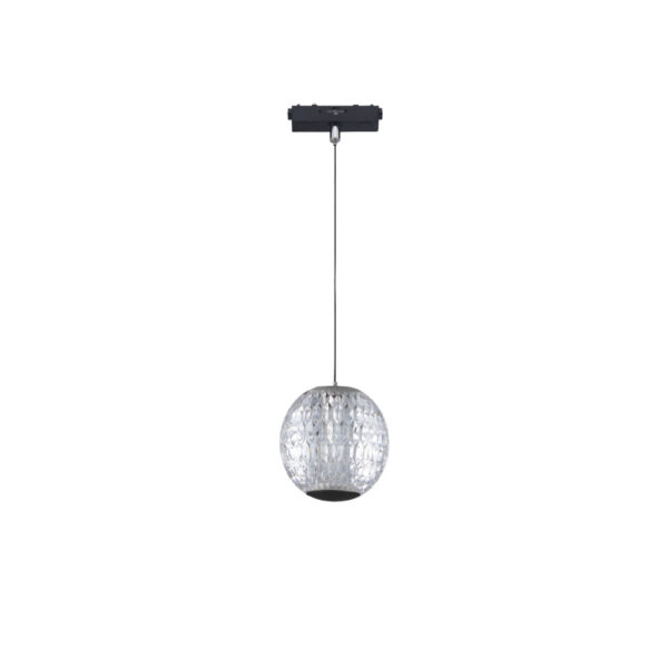 Inlight Κρεμαστό Φωτιστικό LED 5W 3CCT για Ultra-Thin μαγνητική ράγα σε μαύρη απόχρωση D:10